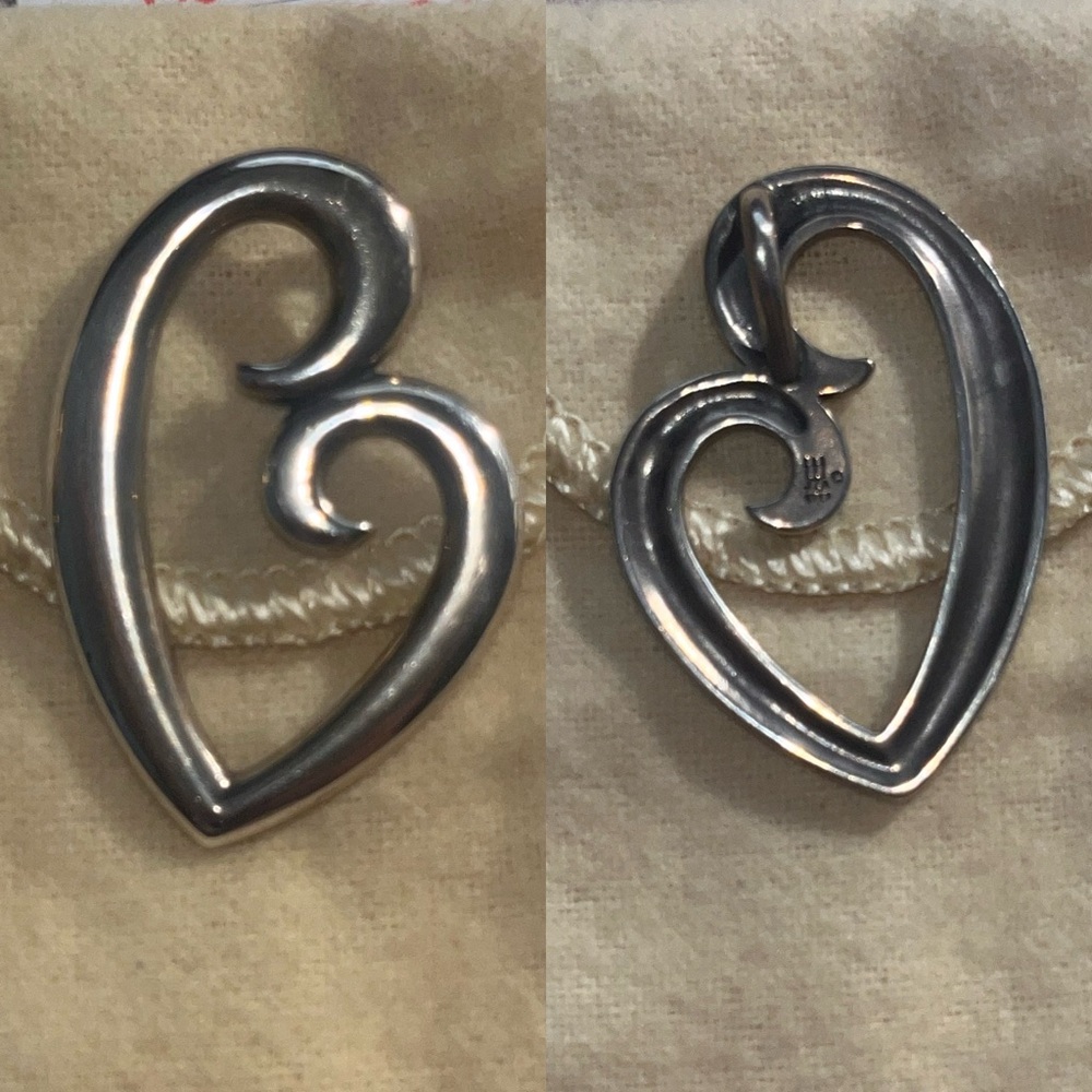 RETIRED James Avery Mother & Child Pendant Sterling Silver.
